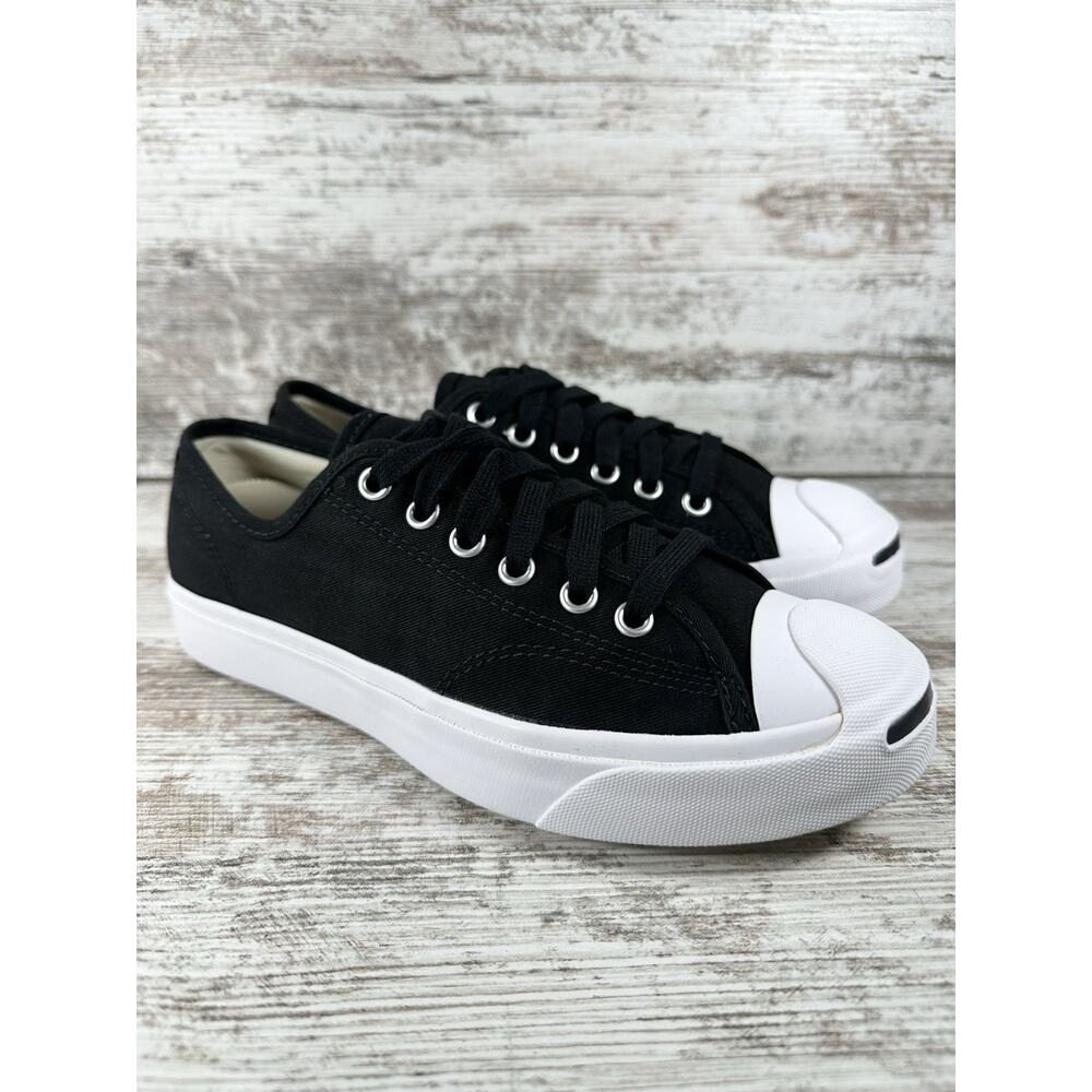 Women's Converse Jack Purcell Black Canvas Sneakers Sz 6.5 EXCELLENT SHAPE!